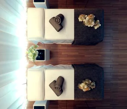 Interior spa Stock Illustration