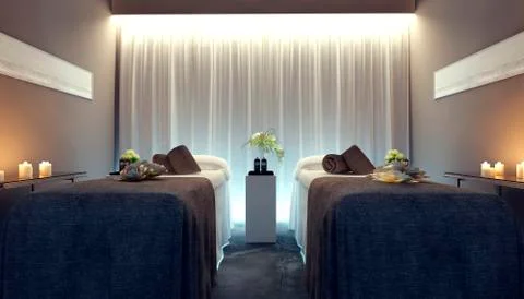 Interior spa Stock Illustration