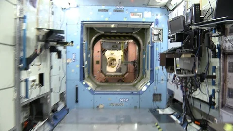 Interior of a space station Video stock 99083476