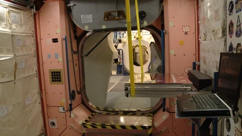 Interior of a space station Stock Footage 99083763