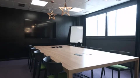 Interior of spacious bright boardroom in creative office Stock-Footage 275649105
