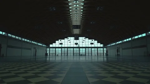 Interior of Spacious Building Video stock 86595390