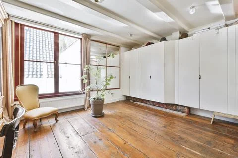 Interior of spacious room Stock Photos