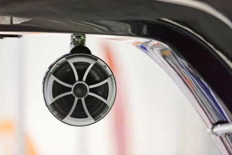 The interior of a speedboat Stock Photos