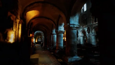 Interior of St. Bartholomew's in Wilmslow 库存影片 141083224