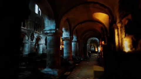 Interior of St. Bartholomew's in Wilmslow Stock Footage 141450232
