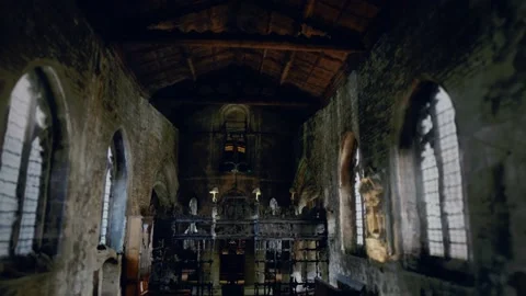 Interior of St. Bartholomew's in Wilmslow Stock Footage 141677692