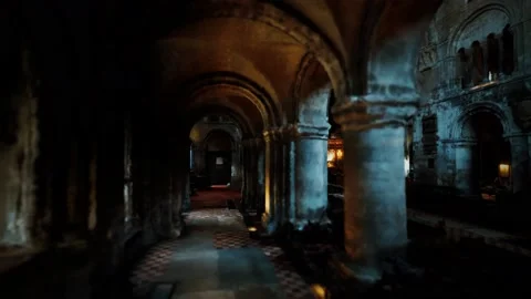 Interior of St. Bartholomew's in Wilmslow Vídeo Stock 144635666