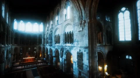 Interior of St. Bartholomew's in Wilmslow Vídeo Stock 145190821