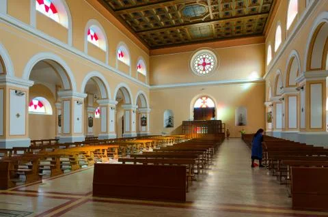 Interior of St. Stephen's Cathedral, Shkoder, Albania 写真素材