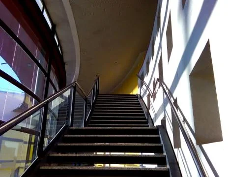 Interior Staircase, Modern Building Stock Photos