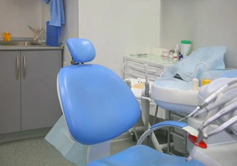 Interior of a stomatologic cabinet Stock Photos
