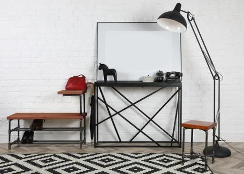 The interior of the studio Foto stock