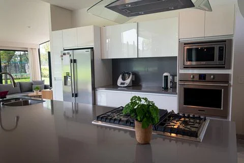 Interior Of Stylish Kitchen 스톡 사진