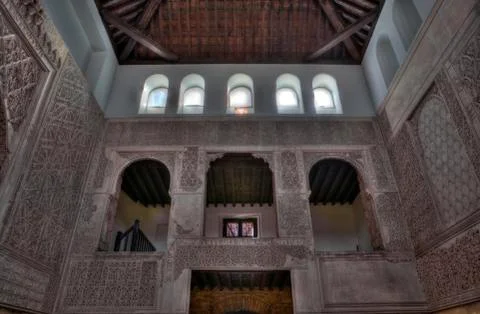 Interior of synagogue in cordoba Stock Photos