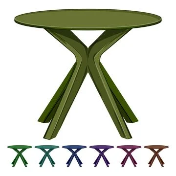 Interior table dining cartoon vector graphic Stock Illustration
