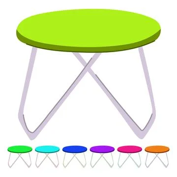 Interior table dining vector cartoon graphic Stock Illustration