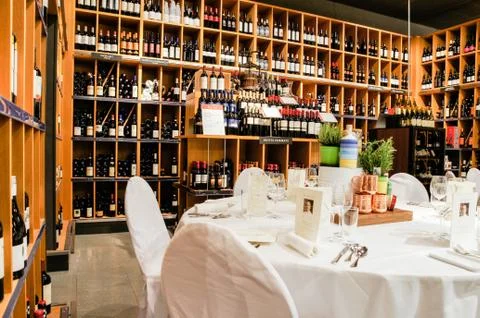 Interior of the tasting room. Stock Photos