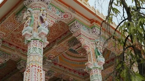 Interior Of Temple, India. Stock-Footage 107390020