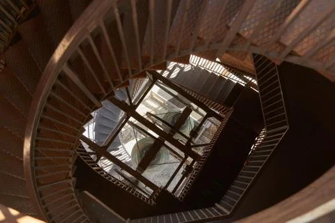 Interior of Torre dei Lamberti Foto stock