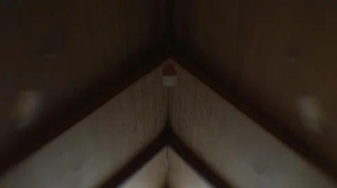 Interior Triangle Window in Church HD Video Stock Footage 24631913