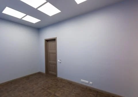 Interior of typical office - empty room - without furniture after construction Stock Photos