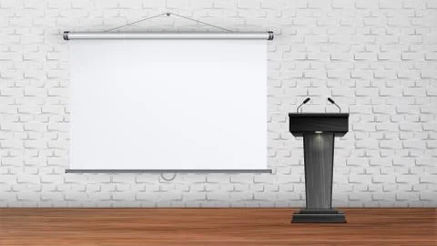 Interior University Or School Lecture Room Vector Stock Illustration