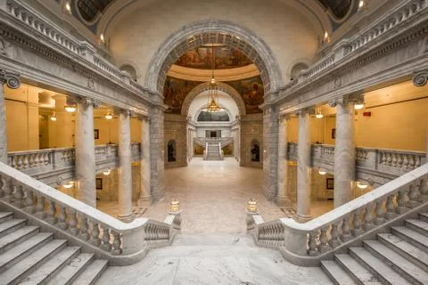 Interior of Utah State Capitol Foto stock