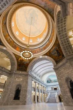 Interior of Utah State Capitol Foto stock