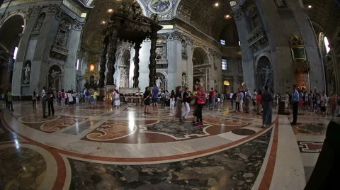Interior Vatican, Vaticano Stock Footage 53297899