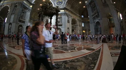 Interior Vatican, Vaticano Stock Footage 53297963