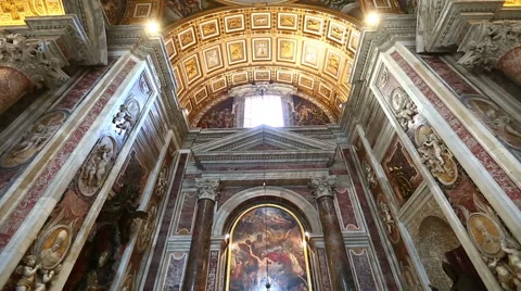 Interior Vatican, Vaticano Stock Footage 53304957