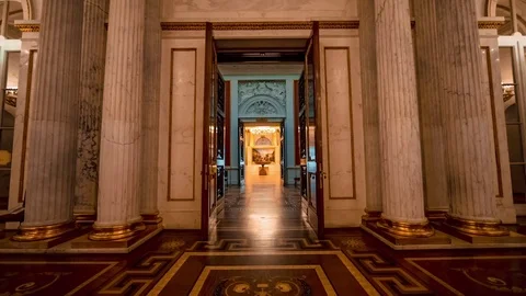 Interior View of Armorial Hall of the Winter Palace Stock-Footage 73450900
