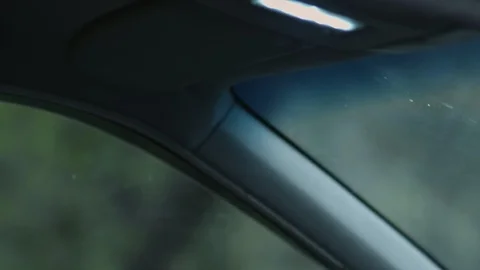 Interior view of car with black salon Vídeo Stock 106839102