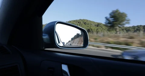 Interior view of a car driving Stock Footage 103135559