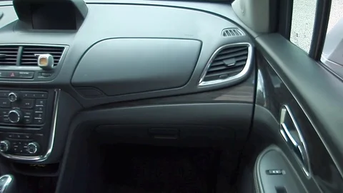 Interior view of a cars dashboard. Stock Footage 80070072