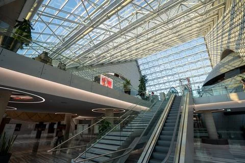 Interior view of CSO Ada Ankara (Presidential Symphony Orchestra Concert Hall) Stock Photos
