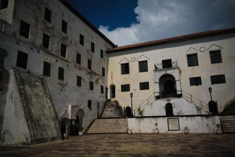 Interior view to Elmina castle and fortress, Ghana Foto stock