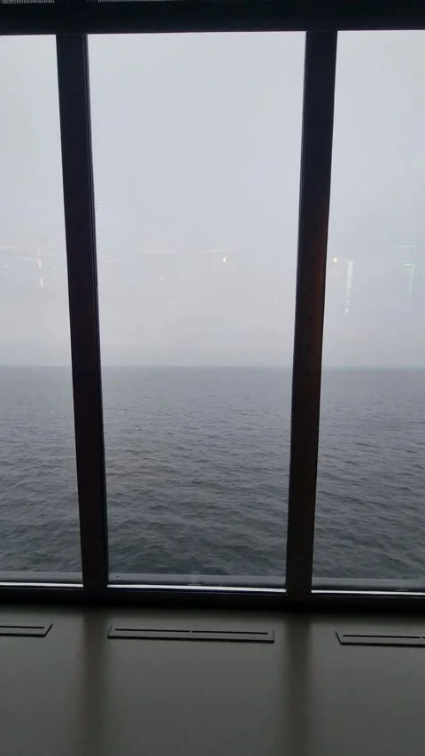 Interior view of a ferry cabin traveling from Helsinki to Tallinn Stock Footage 307635533