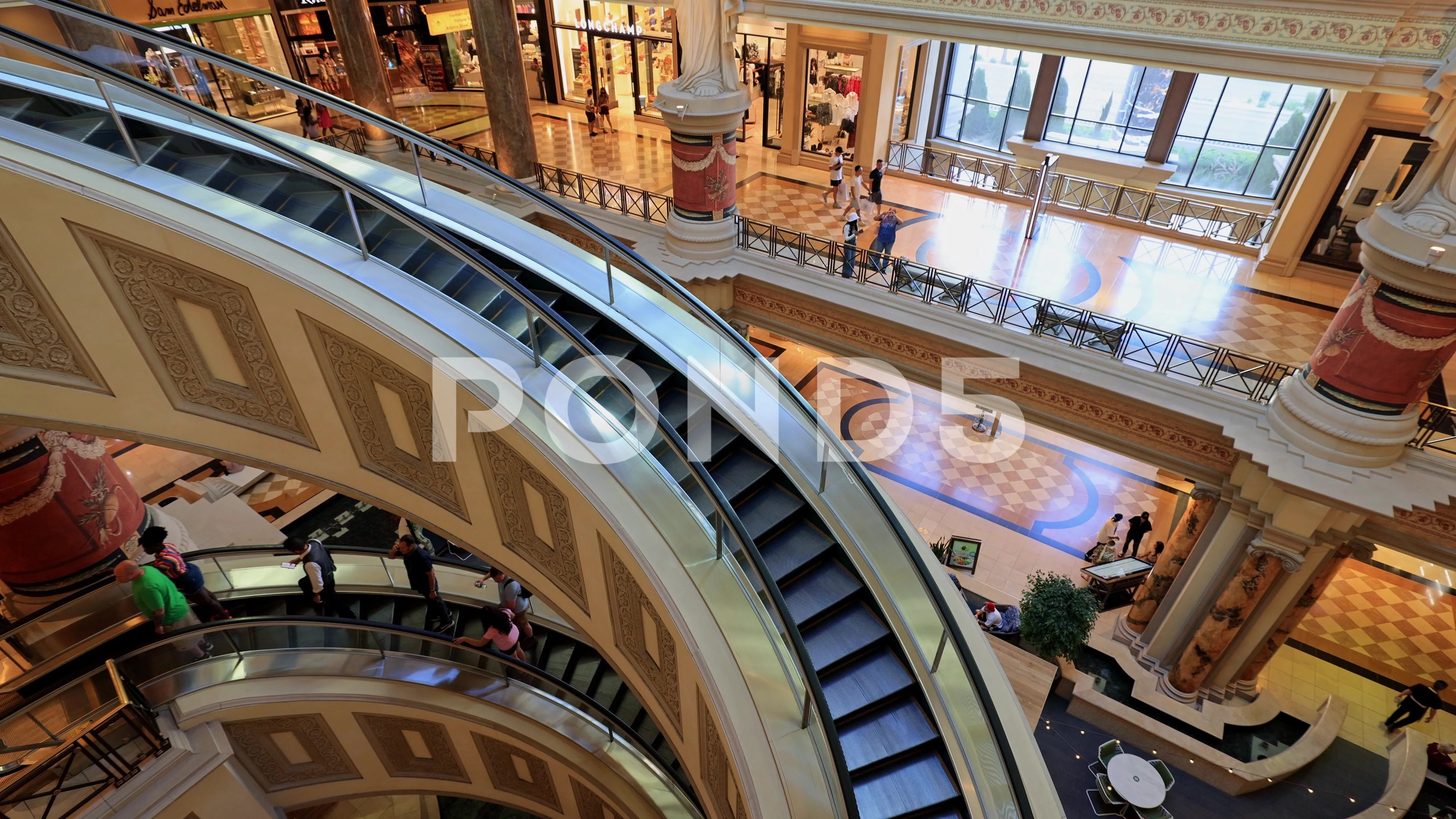 The Forum Shops, View from Second Floor at Caesars Palace in Las