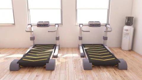 Interior view of a Gym Illustrazione stock