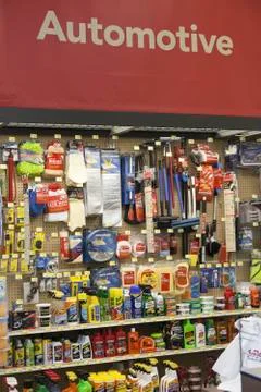 Interior view of a hardware store Foto stock