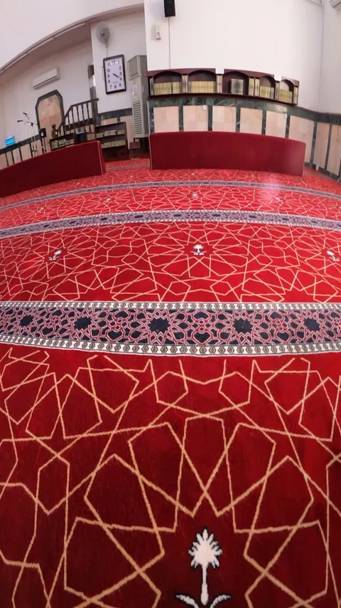 Interior View of Historic Ijabah Mosque Stock Footage 344041660