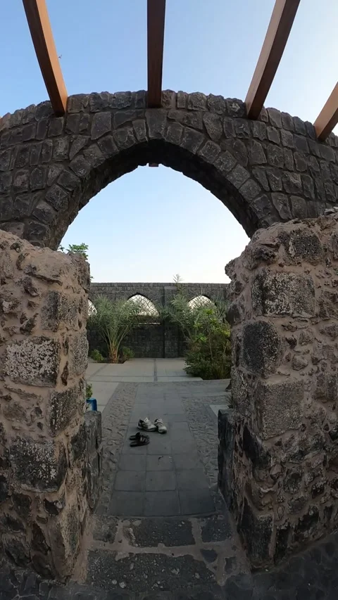 Interior View of Historic Masjid Bani Anif 库存影片 340362779