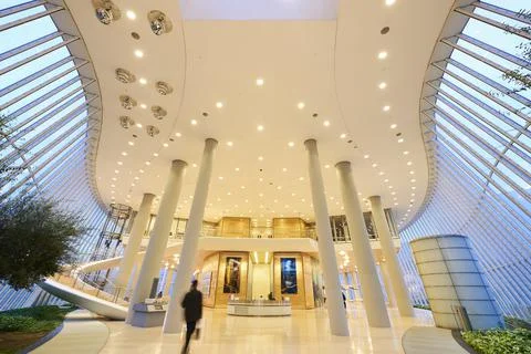Interior view of Iberdrola Tower Stock-Fotos