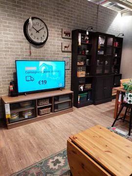 Interior view of IKEA Store. No People Stock Photos