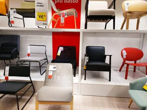 Interior view of IKEA Store. No People Stock-Fotos