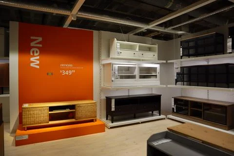 Interior view of IKEA store Foto stock