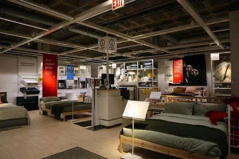 Interior view of IKEA store Foto stock