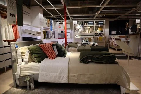 Interior view of IKEA store Stock Photos